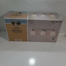 New (Open Box) Hampton Bay 1001224329 3 Light Vanity Fixture Chrome Finish