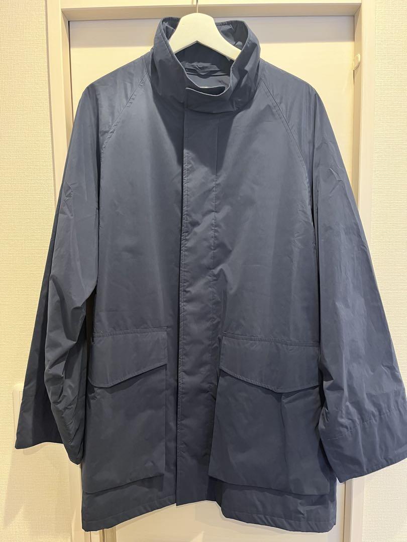 ATON VENTILE SUEDE STAND FIELD COAT