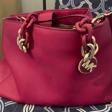 Michael Kors Magenta leather satchel
