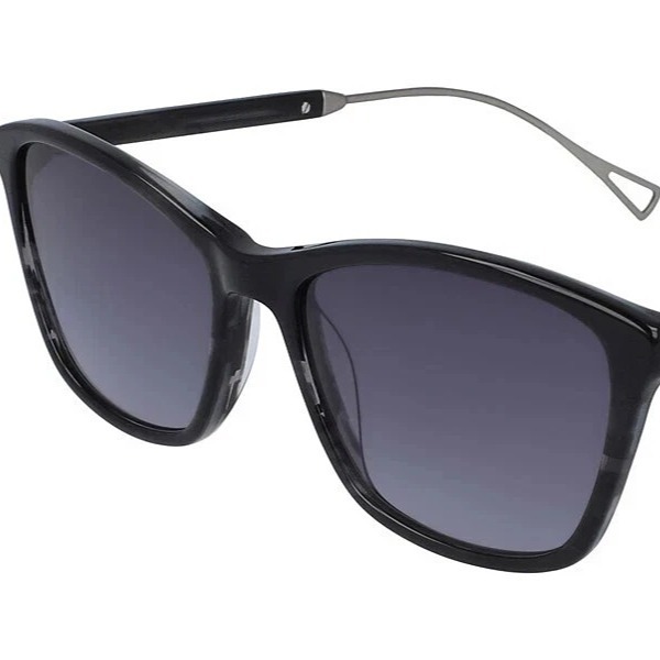 Cole Haan CH7081 Sunglasses Women Gray Horn Rectangle 54mm New & Authentic, Case