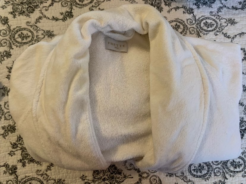 Frette terry cloth bathrobe