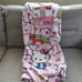 Hello Kitty Pink Heart Rainbow Throw