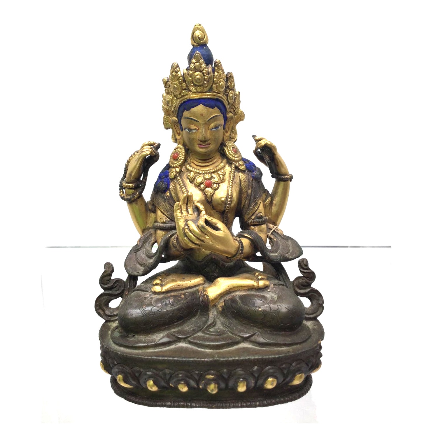 Vintage Brass Indian Deity Figurine
