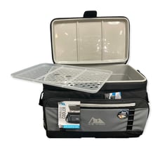 AZ Pro 48 Can SuperFoam Zipperless Flip Open Cooler With Shoulder Strap - Black