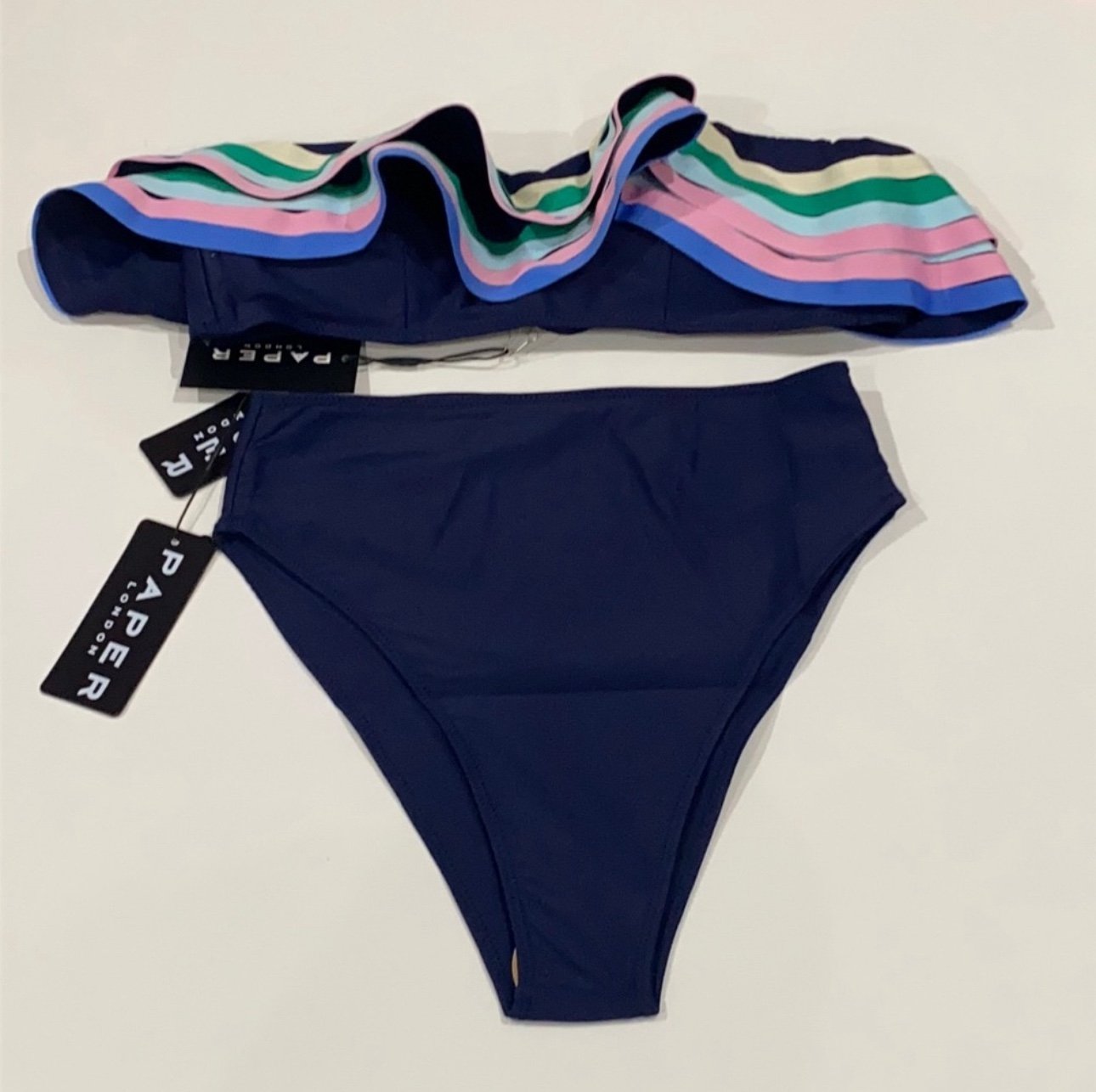 PAPER LONDON SET TIDE OF YOUR LIFE STEPHANIE HIGH-WAISTED BIKINI M