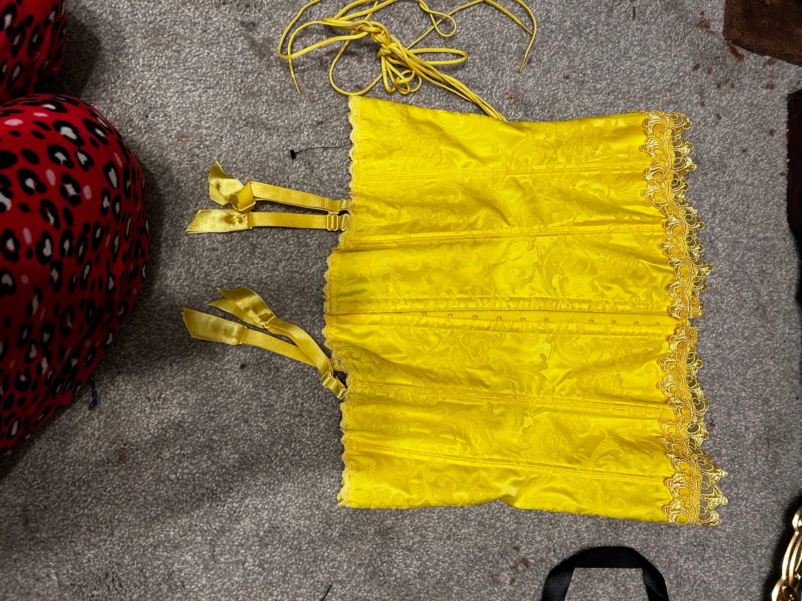Fredericks of Hollywood Yellow Corset