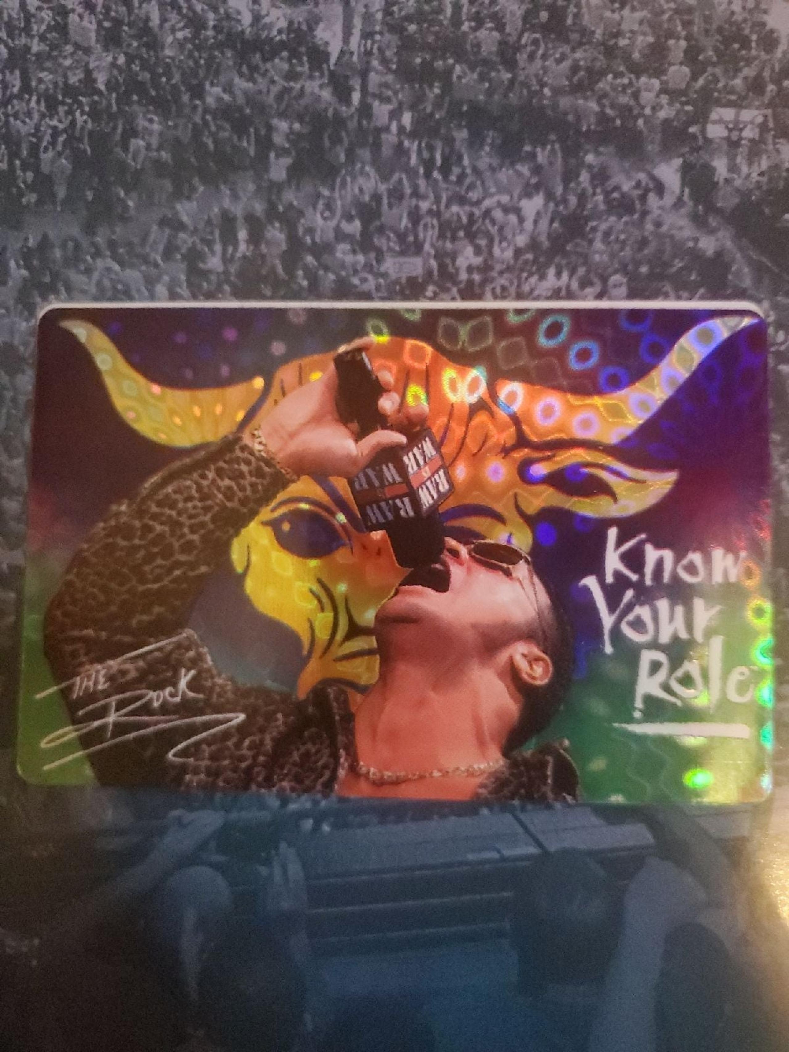 WWF The Rock Foil Sticker