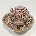 Antique Fischer & Mieg Royal Vienna Style Raspberry Floral Tea Cup Saucer
