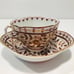 Antique Fischer & Mieg Royal Vienna Style Raspberry Floral Tea Cup Saucer