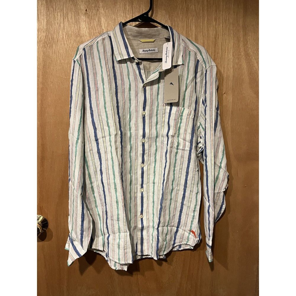 Tommy Bahama Men's Large Linen Button Downs Lot Of 4 (L)