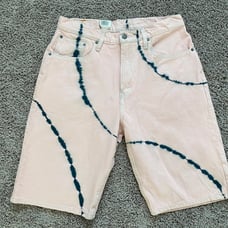 NWT 45 Mens Size 32 Levis Pink Tie Dye 569 Loose Straight Stretch 11 Shorts