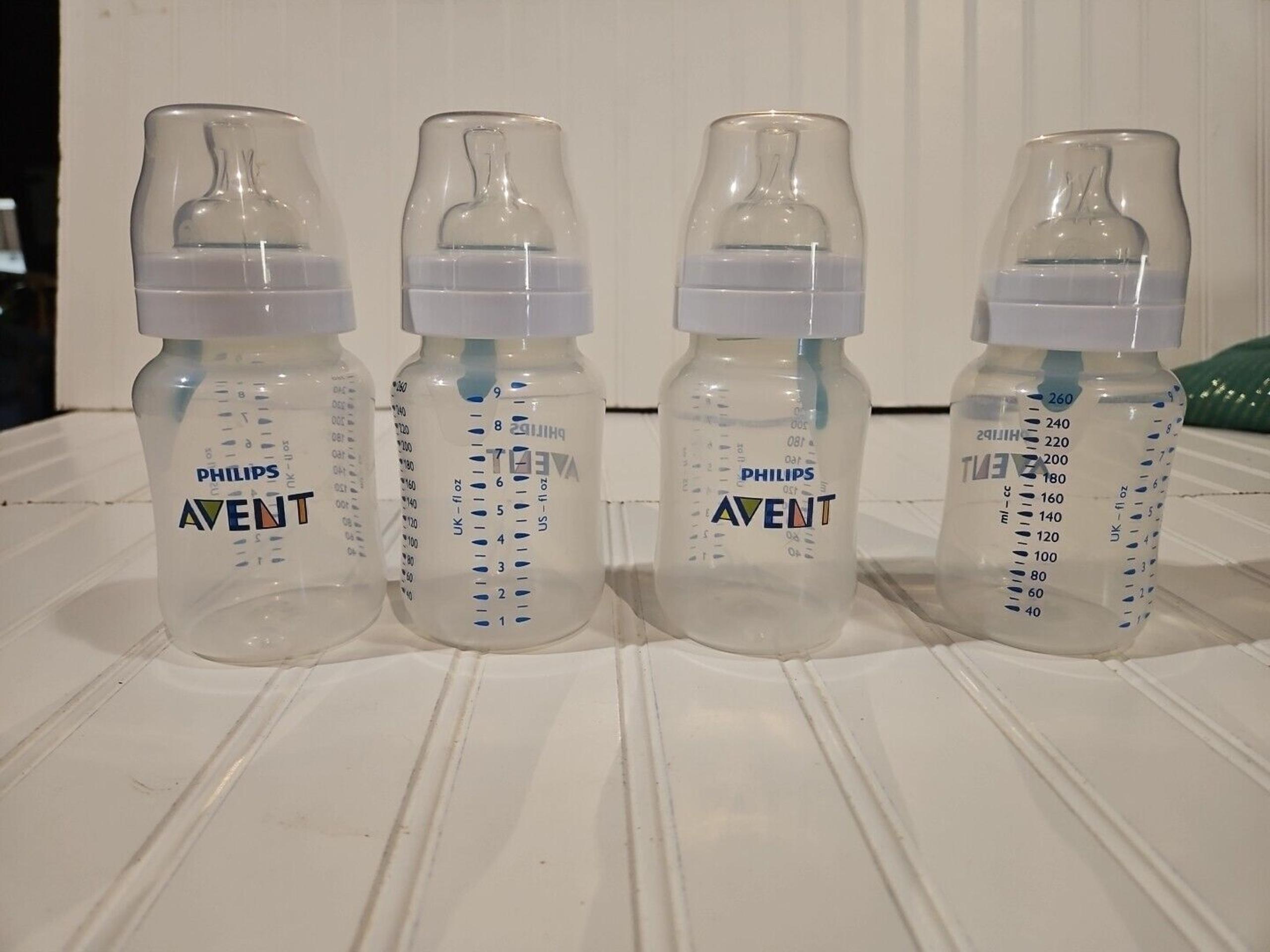 Philips AVENT Natural Baby Bottles with Natural Response Nipple, 9 Oz, 4 Pack
