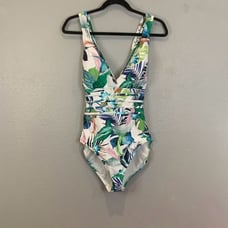 La Blanca In The Moment Crossback Leaf One Piece Swimsuit