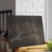 Personalized Cottage Core, Rustic Glass Cutting Board with Leaping Hare Design