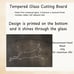 Personalized Cottage Core, Rustic Glass Cutting Board with Leaping Hare Design