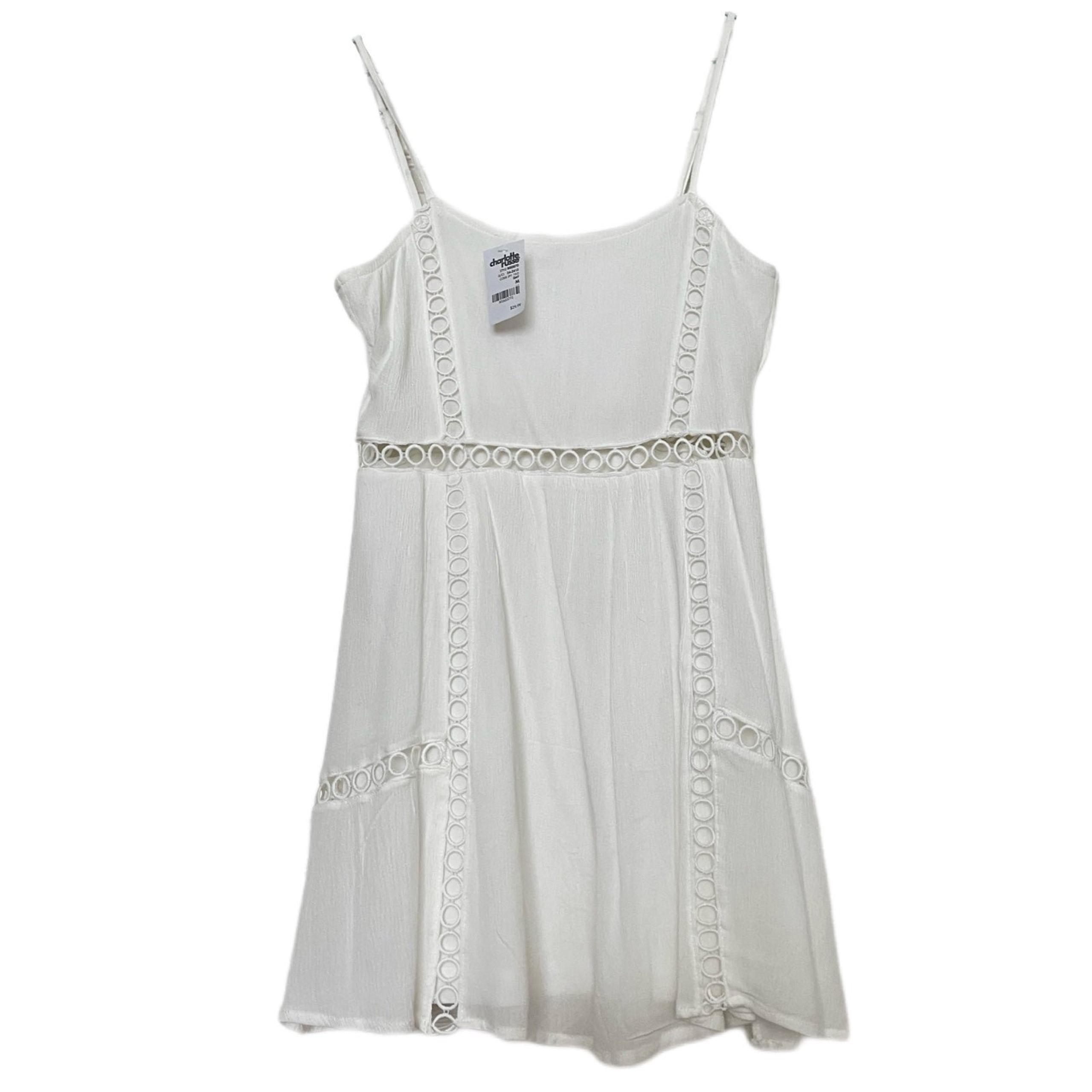Charlotte Russe White Crochet Eyelet Mini Dress