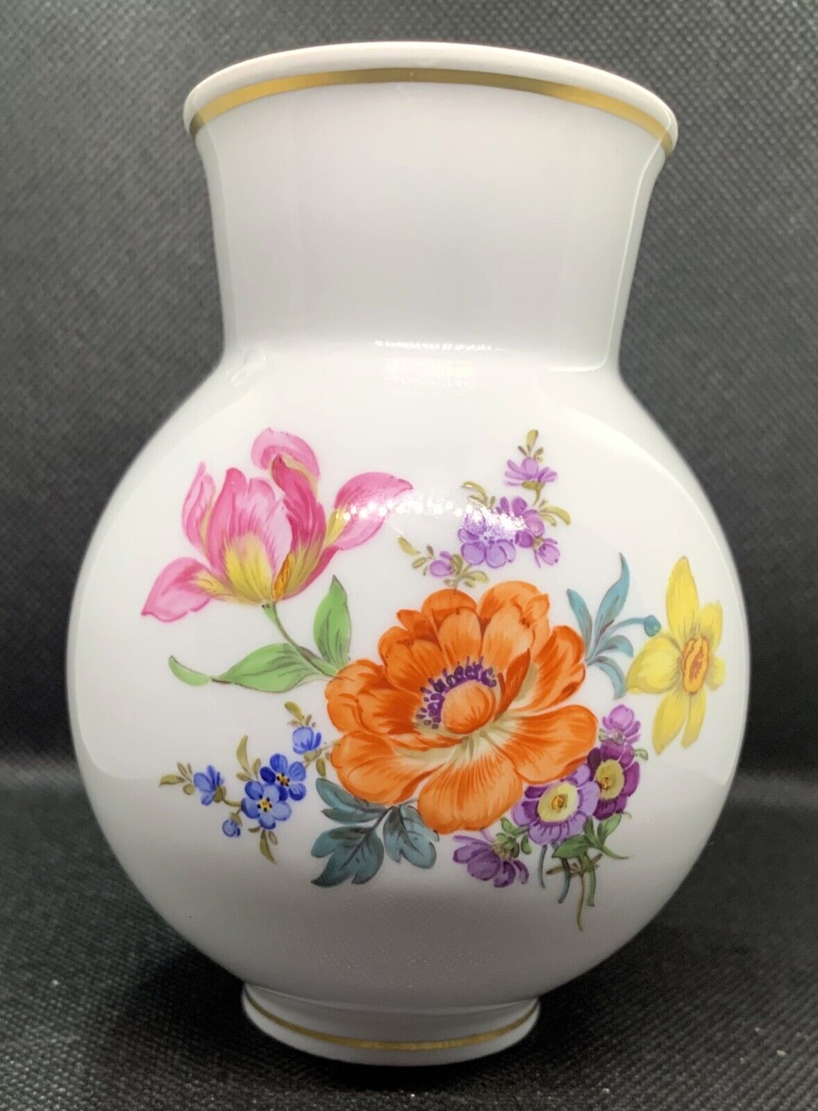 Vintage Meissen Vase Floral - Perfect condition