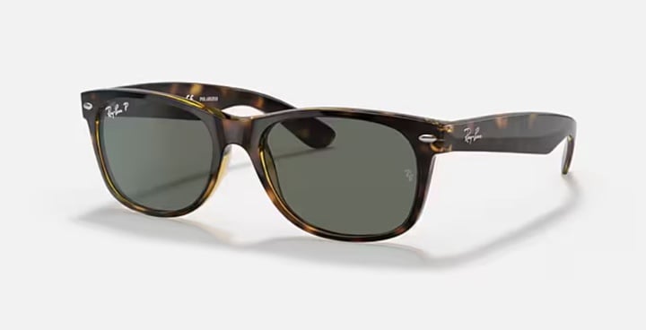 Ray-Ban Polarized Sunglasses, RB2132 New Wayfarer - Polished Tortoise/Gre