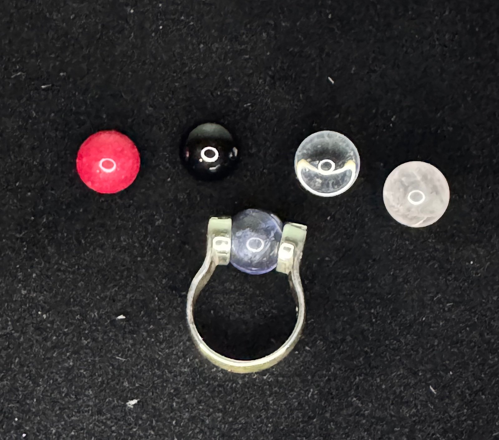 Silpada R0328 Interchangeable, natural stone ring . Sz. 8.5