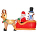 6.5 ft Long Light Up Santa Outdoor Christmas Inflatable Decoration