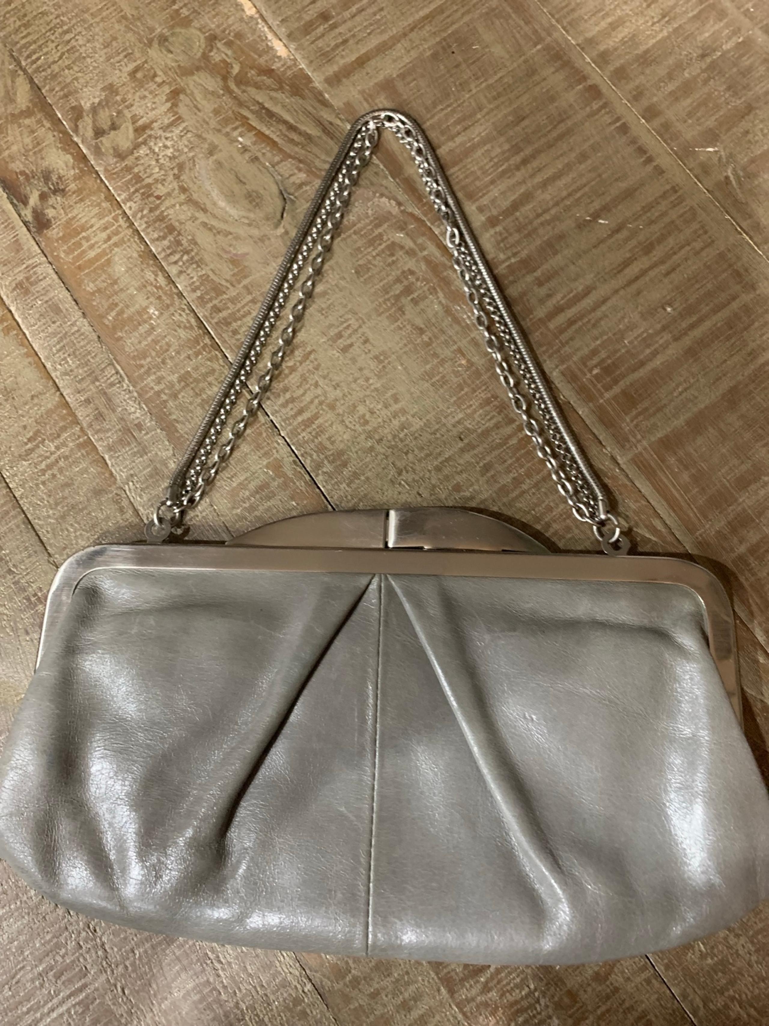 Hobo Brand vintage Grey clutch purse