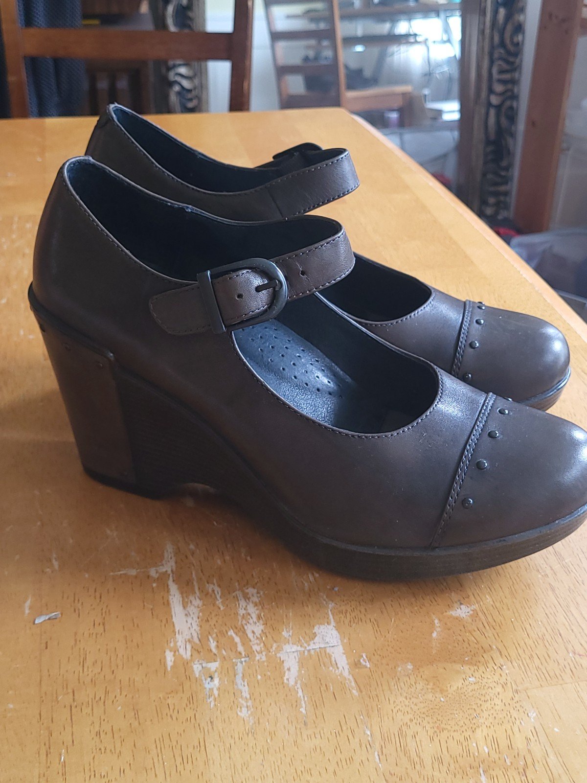 Brown Dansko Wedge Heels