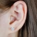 18K 1/2 CT Diamond Stud Earrings