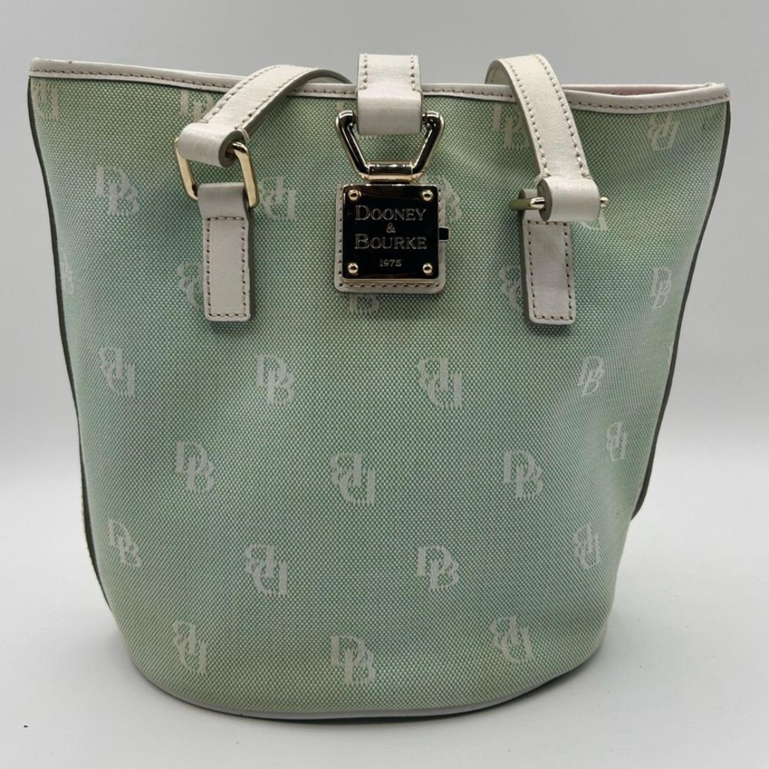 Vintage Dooney & Bourke North/South Bucket Bag by Light Green