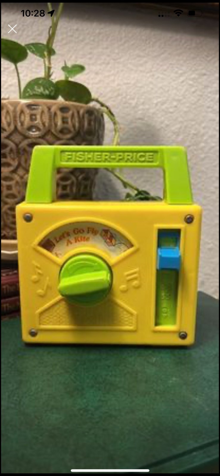 1970s' Vintage Fisher-Price Baby/Toddler Activity Musical Box-Radio