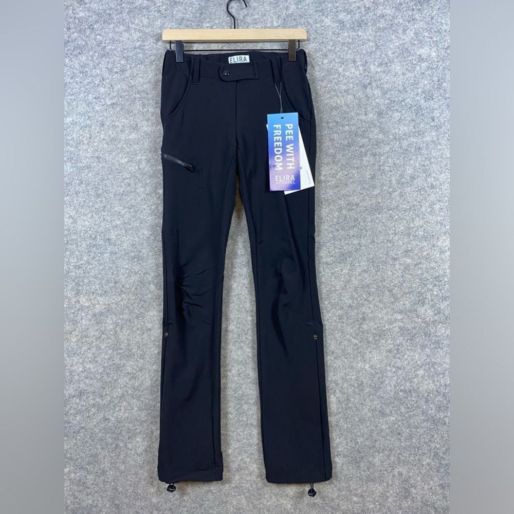Elira Apparel NWT Navigator Hiking Pants XXS Black Outdoor Hidden Zip Climbing