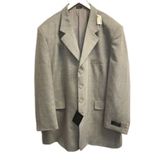 NEW Jive Collection Men's 48R Tan Plaid Blazer Suit Jacket Lined