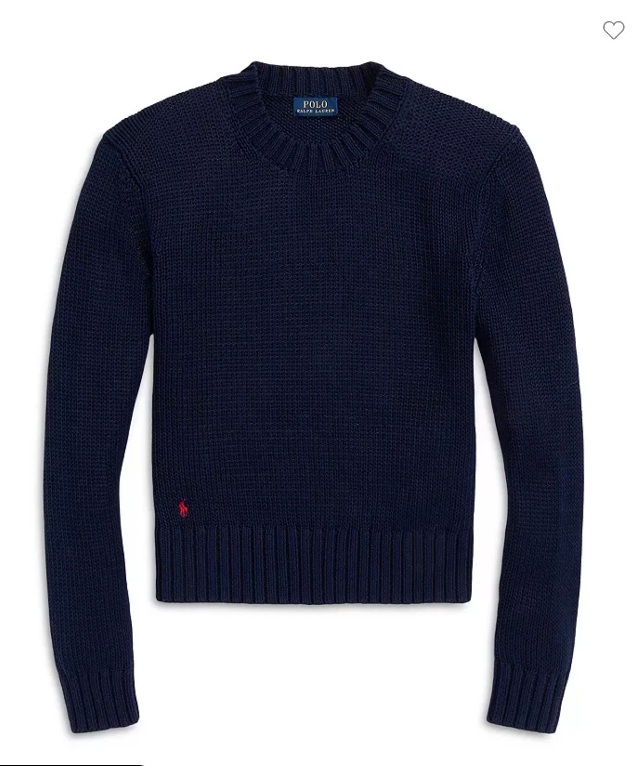 Ralph Lauren NWT navy crewneck sweater medium