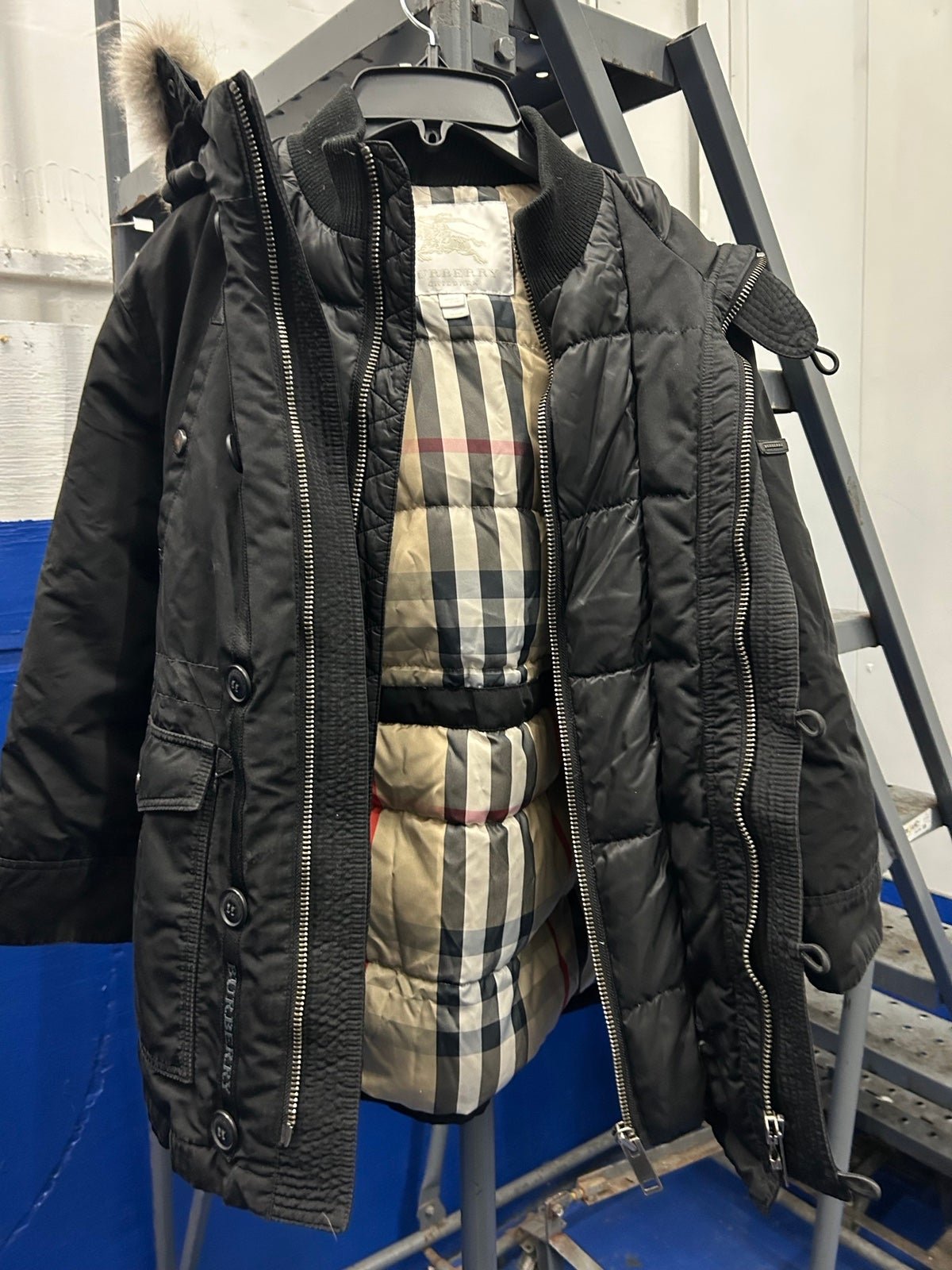 Burberry winter coat big kids size 10