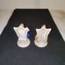 VINTAGE FIGURINES BLUE & WHITE FISHERMAN & TWO OTHER OCCUPIED JAPAN FIGURINES.