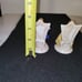 VINTAGE FIGURINES BLUE & WHITE FISHERMAN & TWO OTHER OCCUPIED JAPAN FIGURINES.