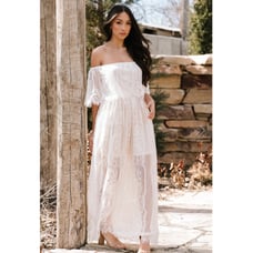 Baltic Born Boho Caroline Lace Maxi Dress Size Small