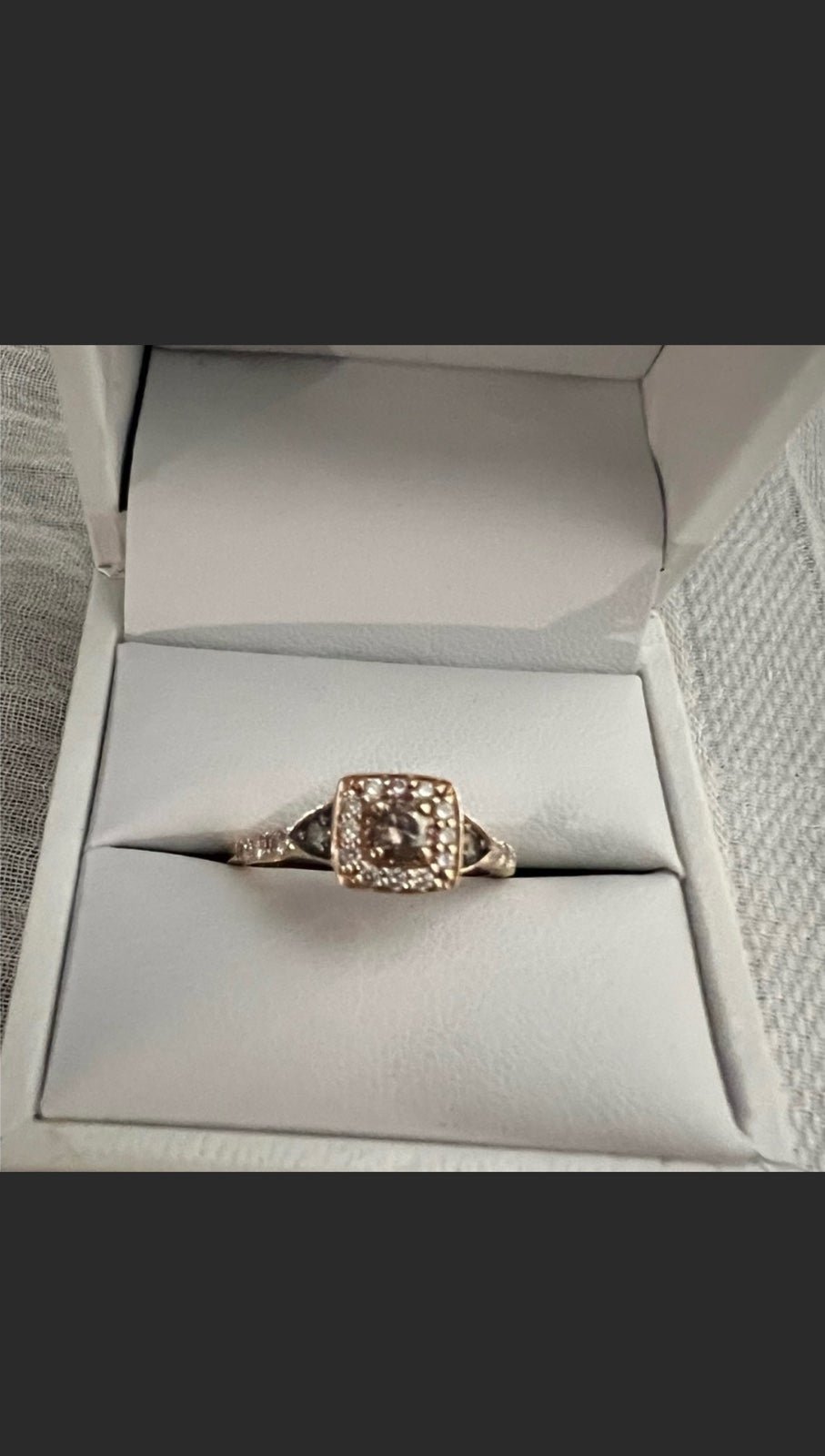 LeVian Rose Gold Chocolate and White Diamond ring