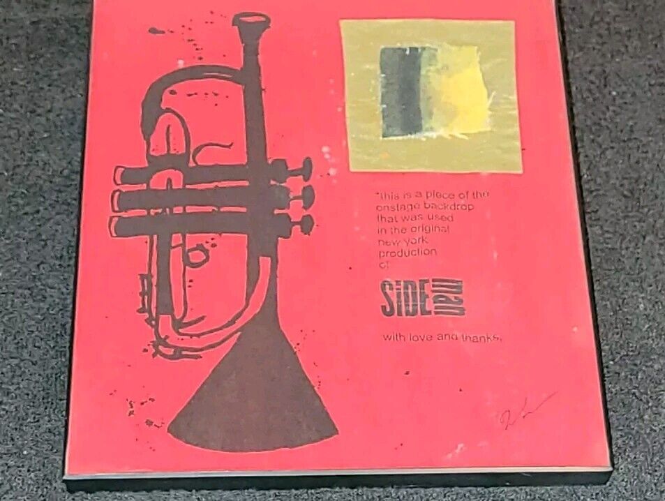 Side Man Broadway Play Piece Of Backdrop From Original NYC Production Framed!