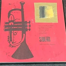 Side Man Broadway Play Piece Of Backdrop From Original NYC Production Framed!