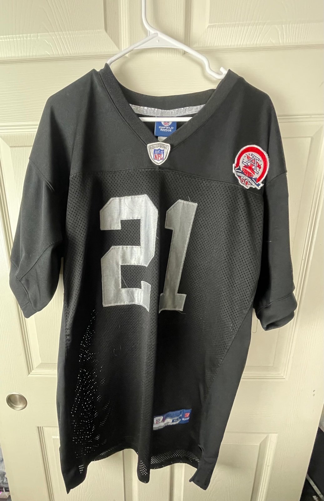 Nnamdi Asomugha Oakland Raiders Reebok Jersey 50th Anniversary Size 54