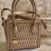 NWT Michael Kors Mercer Studio Woven Leather Crossbody Satchel Soft Pink