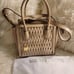 NWT Michael Kors Mercer Studio Woven Leather Crossbody Satchel Soft Pink