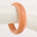 Vintage Marbled Salmon Pink Lucite Plastic Bangle Bracelet