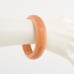 Vintage Marbled Salmon Pink Lucite Plastic Bangle Bracelet