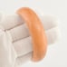 Vintage Marbled Salmon Pink Lucite Plastic Bangle Bracelet