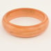 Vintage Marbled Salmon Pink Lucite Plastic Bangle Bracelet