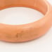 Vintage Marbled Salmon Pink Lucite Plastic Bangle Bracelet