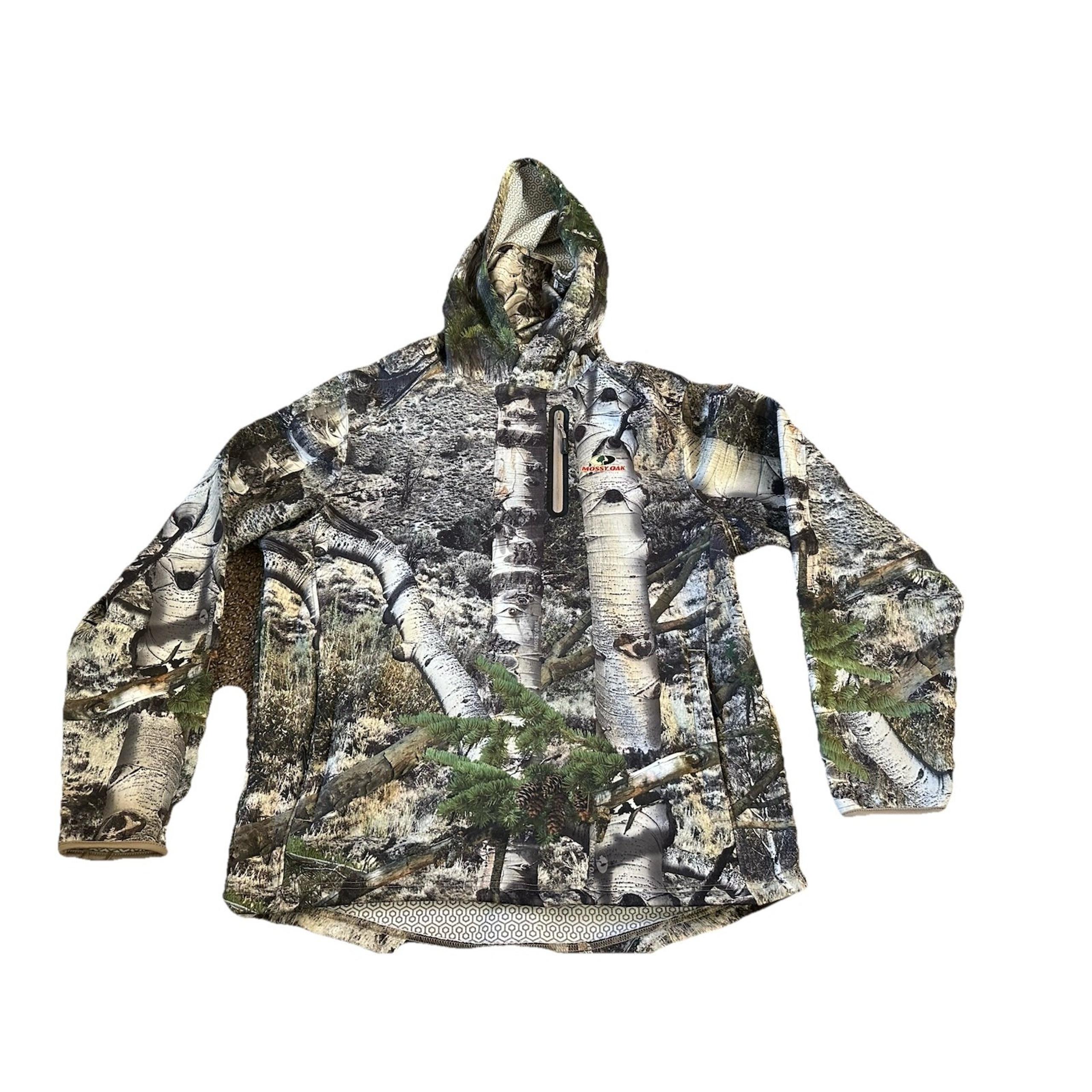 Mossy Oak Mens Camouflage Hunting Performance Hoodie Pullover Sweatshirt L