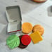 2003 McDonald’s play food set in hamburger container
