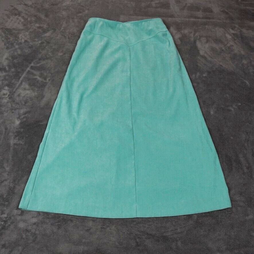 Vintage Orvis Skirt Womens Size 8 Black Suede Flare Maxi Long 35 Inch Ranch